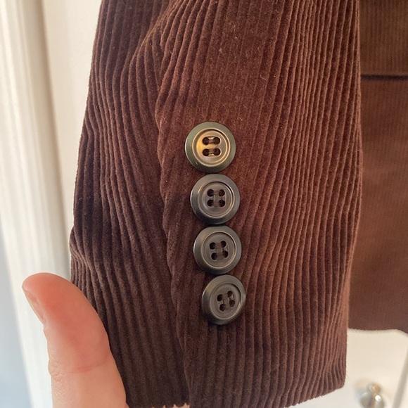 Men’s Stafford Cord Brown Blazer 46R - Picture 5 of 6